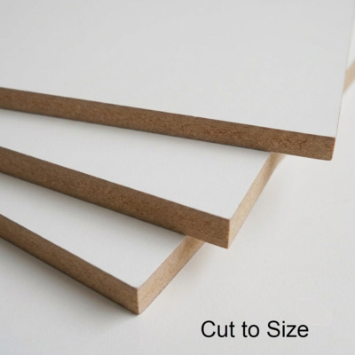 White Melamine Matt finish MDF Cut to Size