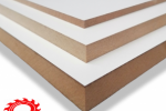White Melamine Faced MDF Boards Cut 2 Size
