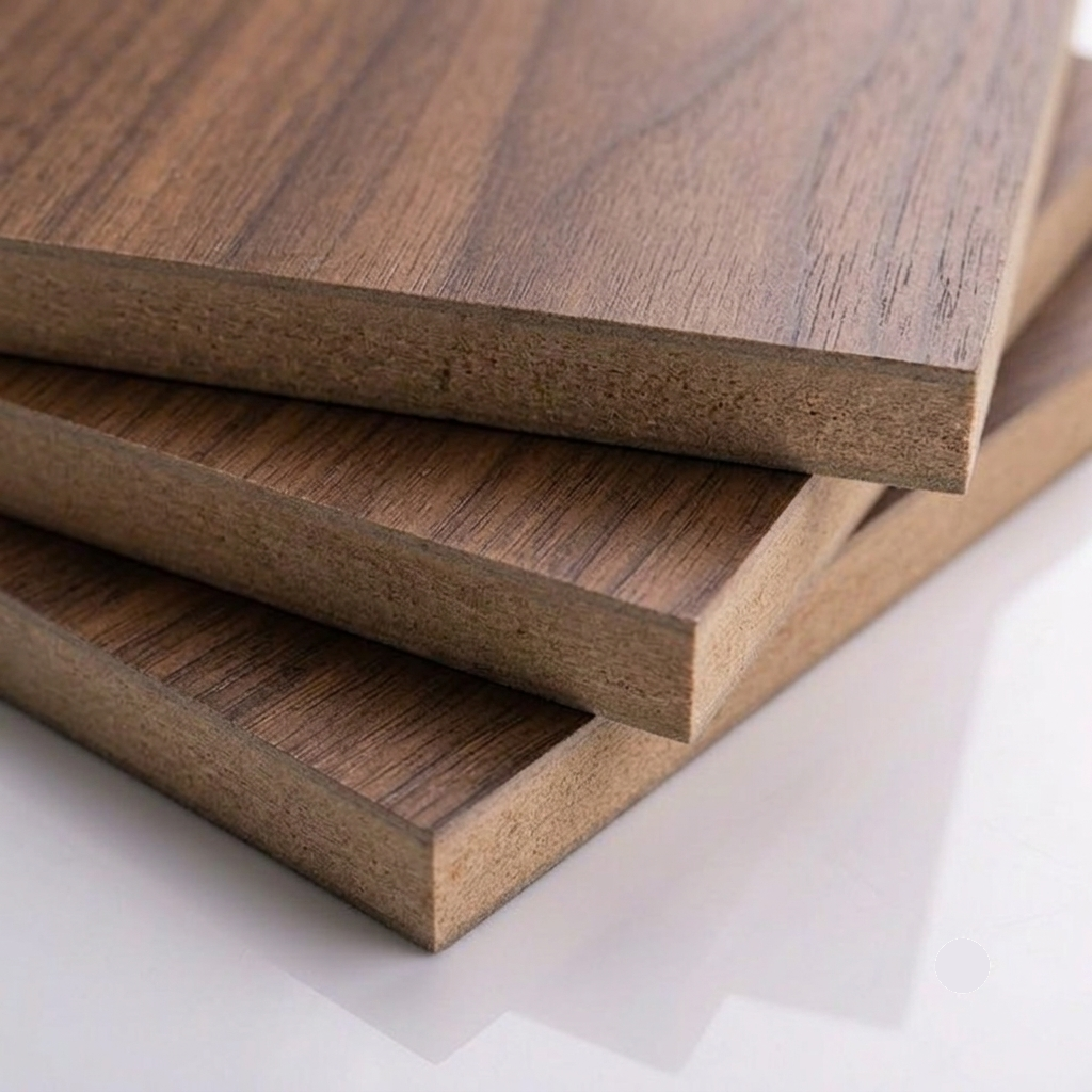 Walnut MDF Natural Veneered MDF