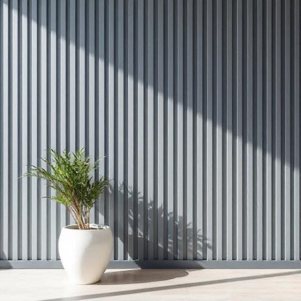 Paintable Wall Slat Panels Grey