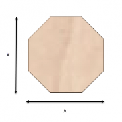 MDF Octagon Shape Cut 2 Size standard grade MDF