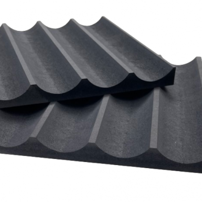 Black Dyed MDF Fluted Panel