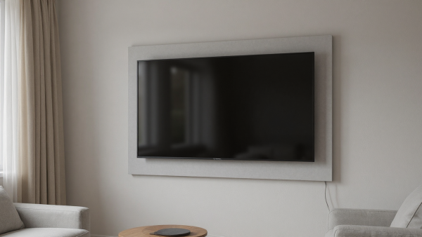 U708 PM Light GreyTV Light Grey TV Wall Panel