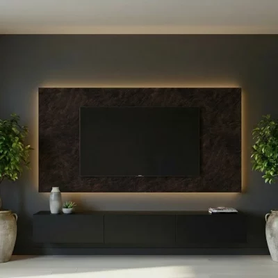 F237_ST76_Cupria_Slate_TV_Back_Panel_Tv Cabinet_Black