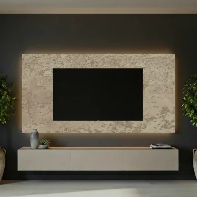 TV Back Panel Beige Ambiance Granite F129 PA